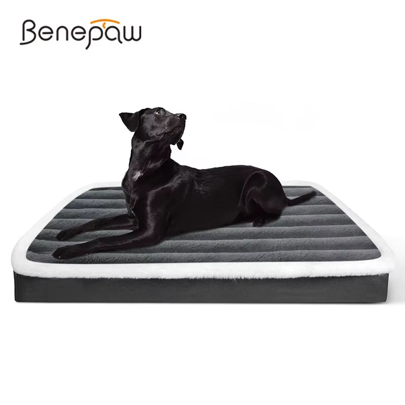 Soft Orthopedic Dog Bed Washable Nonslip Egg Crate Foam Kennel Pad Pet Sleeping Mat Cushion for Small Medium Large Breed