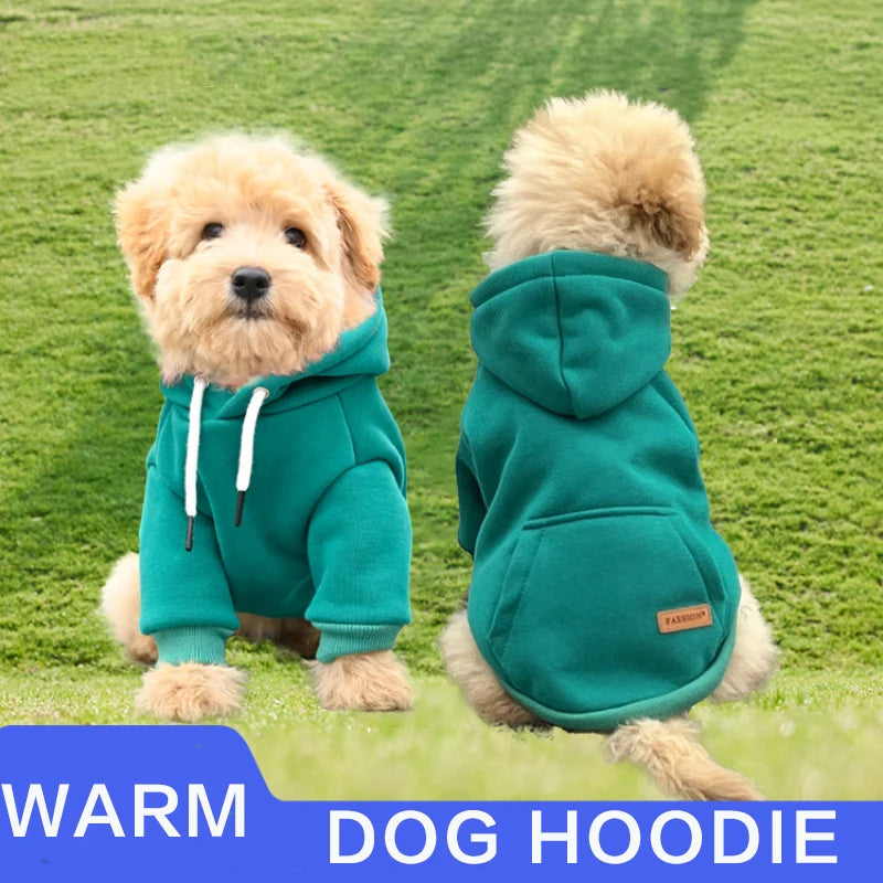 Dog Clothes Pet Dog Hoodie Small and Medium Dog Vest Outdoor Sweatshirt Bulldog Husky Warm Fleece Pet Clothing Puppy Cat Costume