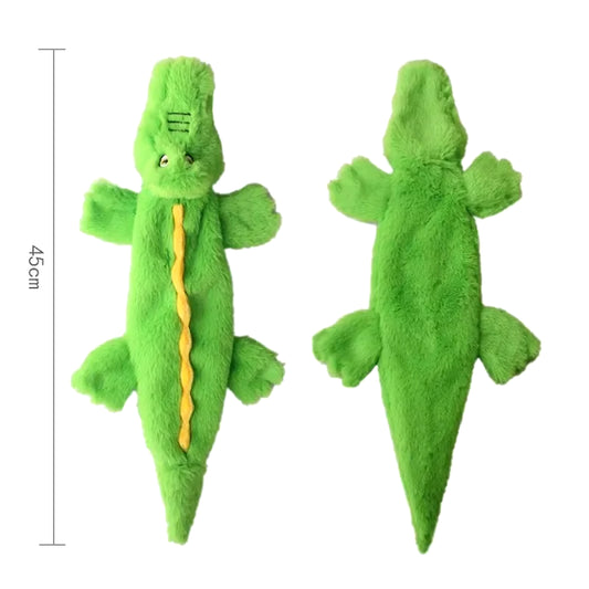 Funny Simulated Animal No Stuffing Dog Toy with Squeakers Durable Stuffingless Plush Squeaky Dog Chew Toy Crinkle Pet Squeak Toy