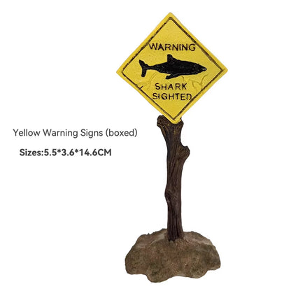 Creative Resin Warning Signs Fish Tank Decoration Aquarium Signs Craftsaquarium Aquascape Decoration