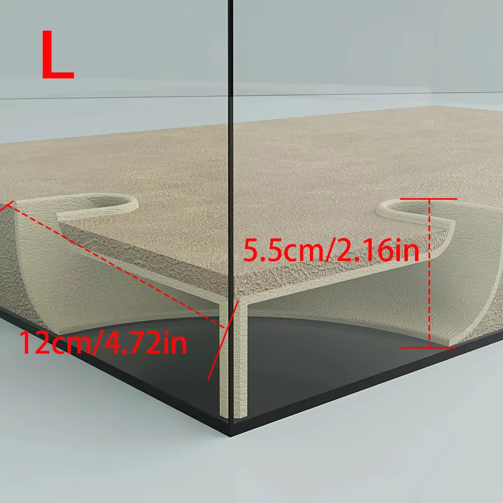 Underground Corner Tunnel for Aquarium Cave/ Fish Tank for Aquatic Pets to Breed Play Andrest Fish Tank Ornaments