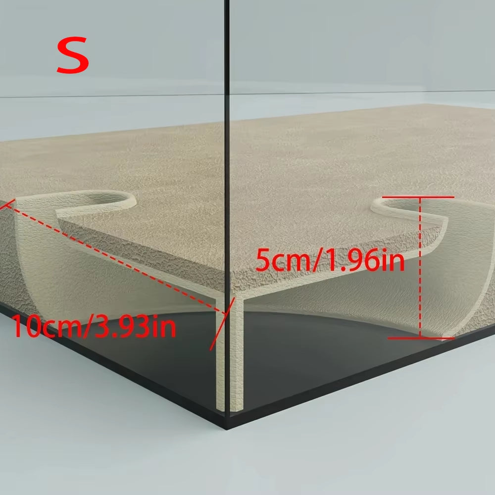 Underground Corner Tunnel for Aquarium Cave/ Fish Tank for Aquatic Pets to Breed Play Andrest Fish Tank Ornaments