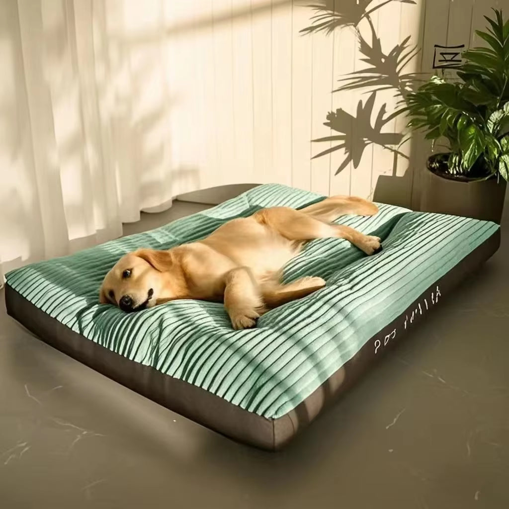 Big Dog Mat Corduroy Pad for Medium Large Dogs Oversize Pet Sleeping Bed Big Thicken Dog Sofa Removable Washable Pet Supplies