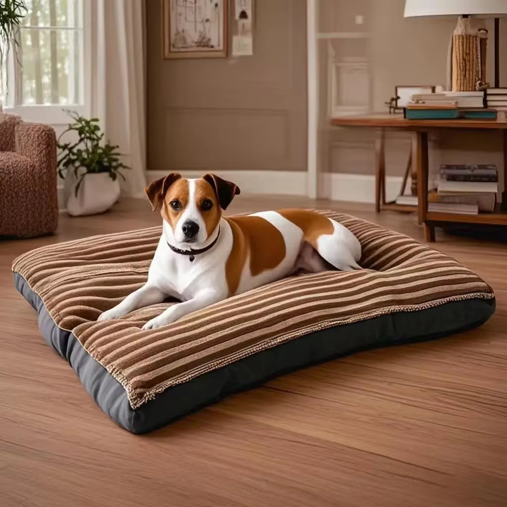 Big Dog Mat Corduroy Pad for Medium Large Dogs Oversize Pet Sleeping Bed Big Thicken Dog Sofa Removable Washable Pet Supplies