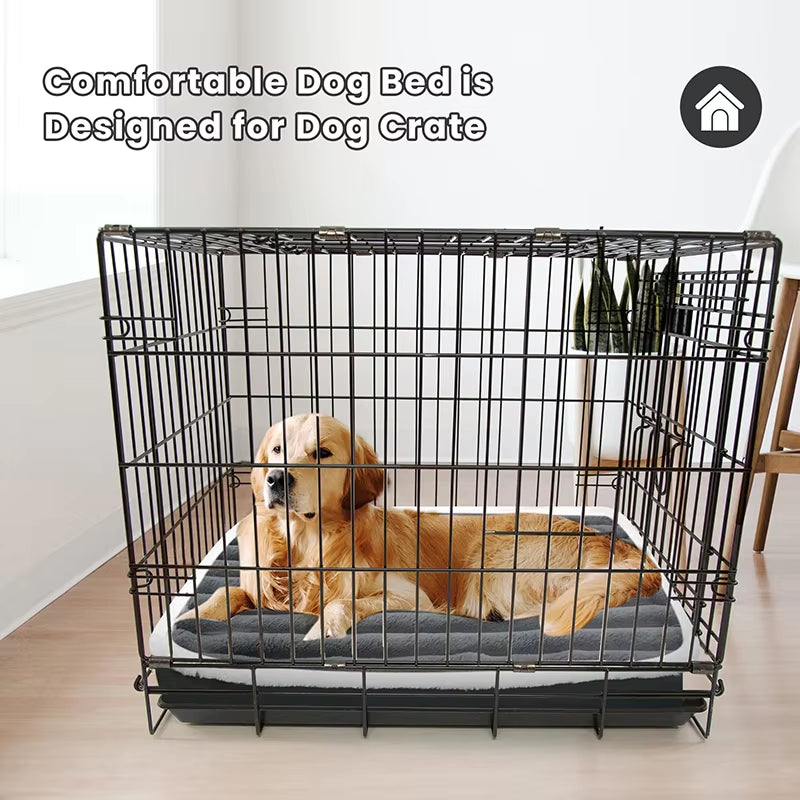 Soft Orthopedic Dog Bed Washable Nonslip Egg Crate Foam Kennel Pad Pet Sleeping Mat Cushion for Small Medium Large Breed