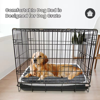 Soft Orthopedic Dog Bed Washable Nonslip Egg Crate Foam Kennel Pad Pet Sleeping Mat Cushion for Small Medium Large Breed