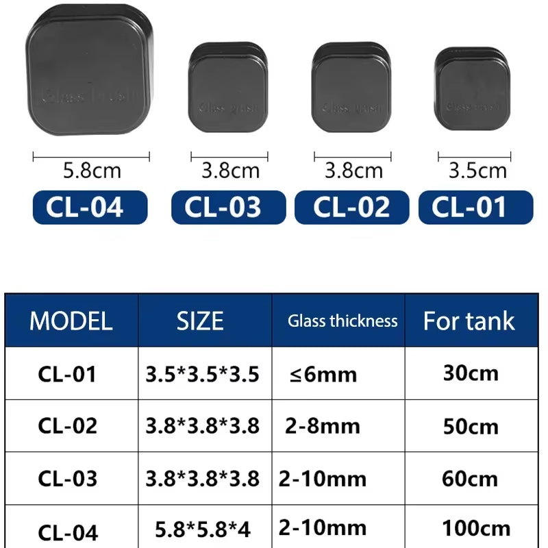 Mini Square Magnetic Brush, Strong Magnetic Cleaning, Fish Tank Cleaning, Algae Removal,Small Aquarium Fish Tank